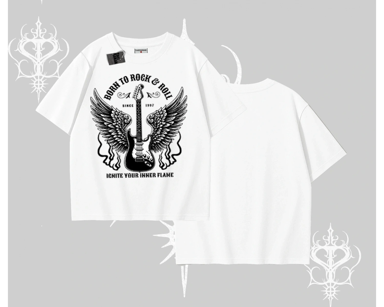 Oversize Tshirt Born to Rock Eternal Flame Legacy