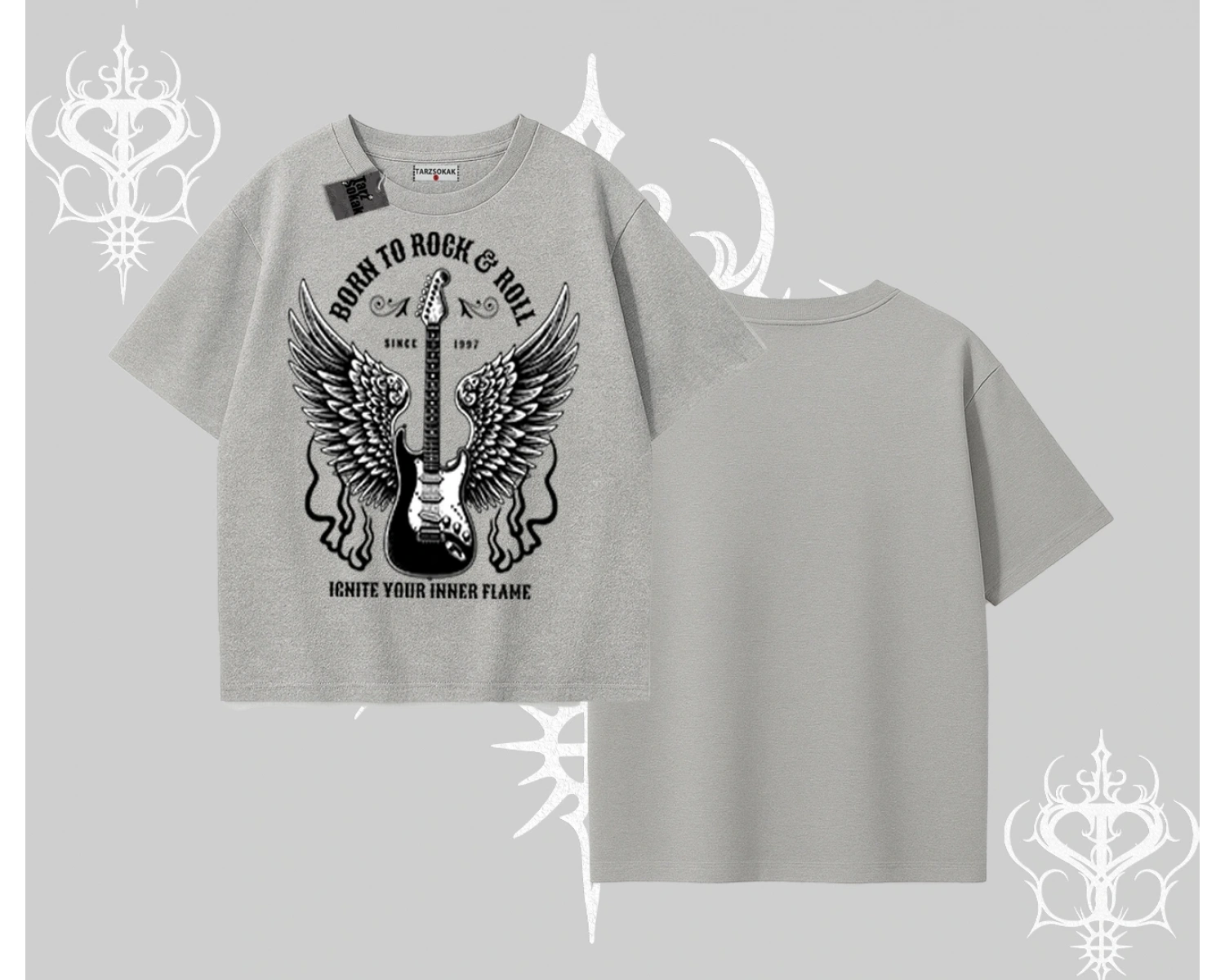 Oversize Tshirt Born to Rock Eternal Flame Legacy