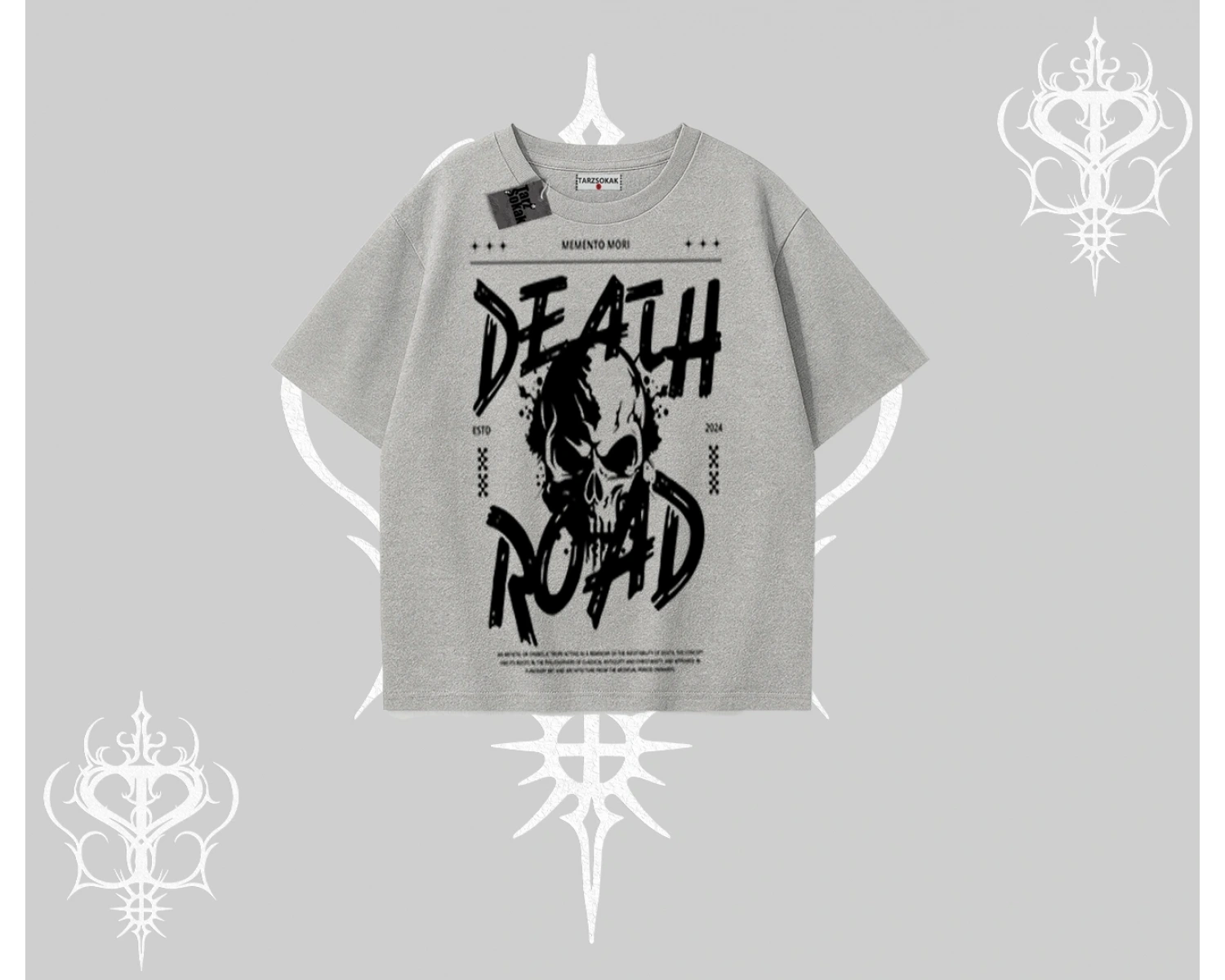 Oversize Tshirt Death Road Memento Mori Street Manifest