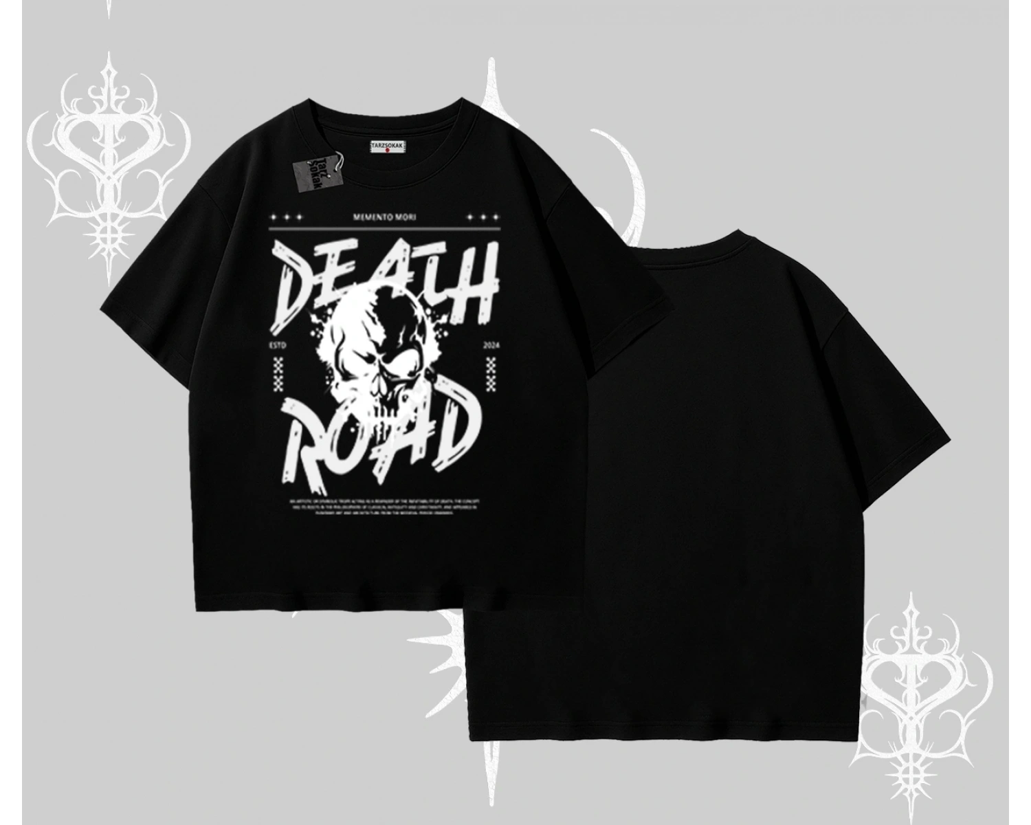 Oversize Tshirt Death Road Memento Mori Street Manifest