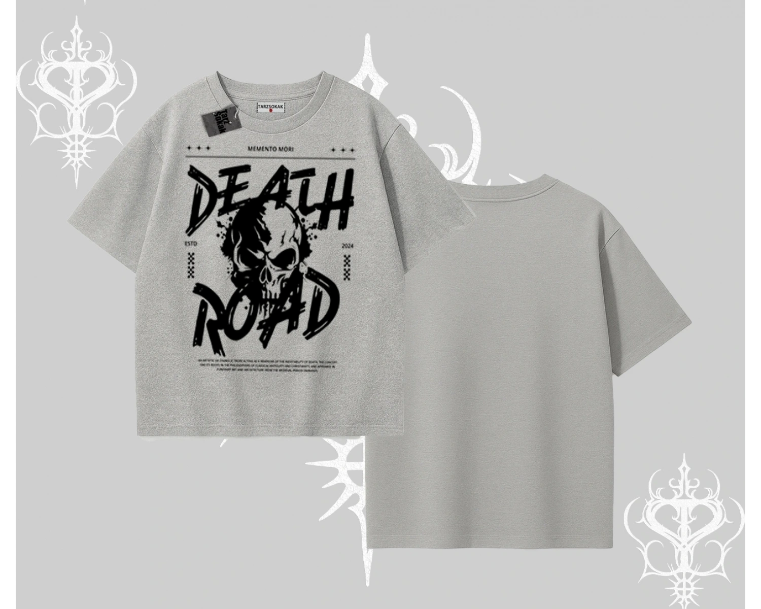 Oversize Tshirt Death Road Memento Mori Street Manifest