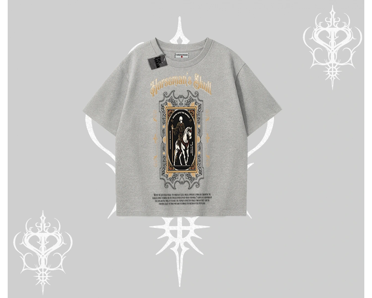 Oversize Tshirt Horseman’s Skull Dark Relic Street Legacy
