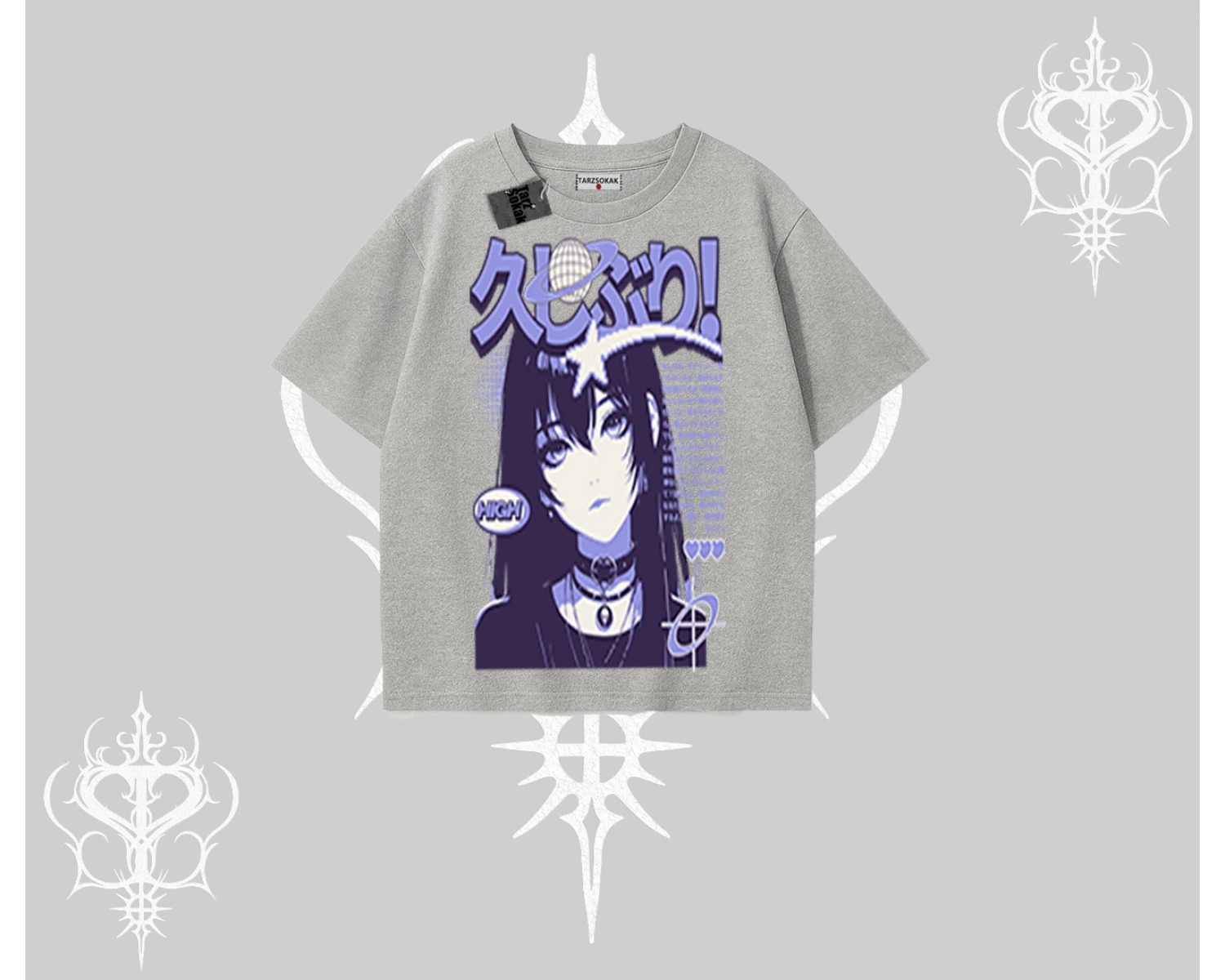 Oversize Tshirt Neo Tokyo Girl Y2K Street Anime Aesthetic