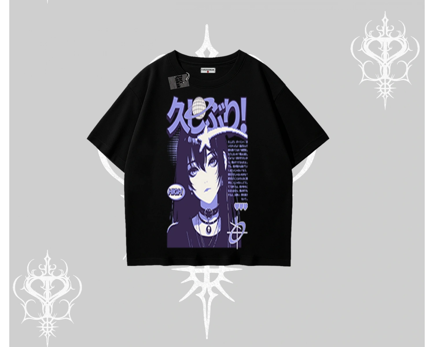 Oversize Tshirt Neo Tokyo Girl Y2K Street Anime Aesthetic