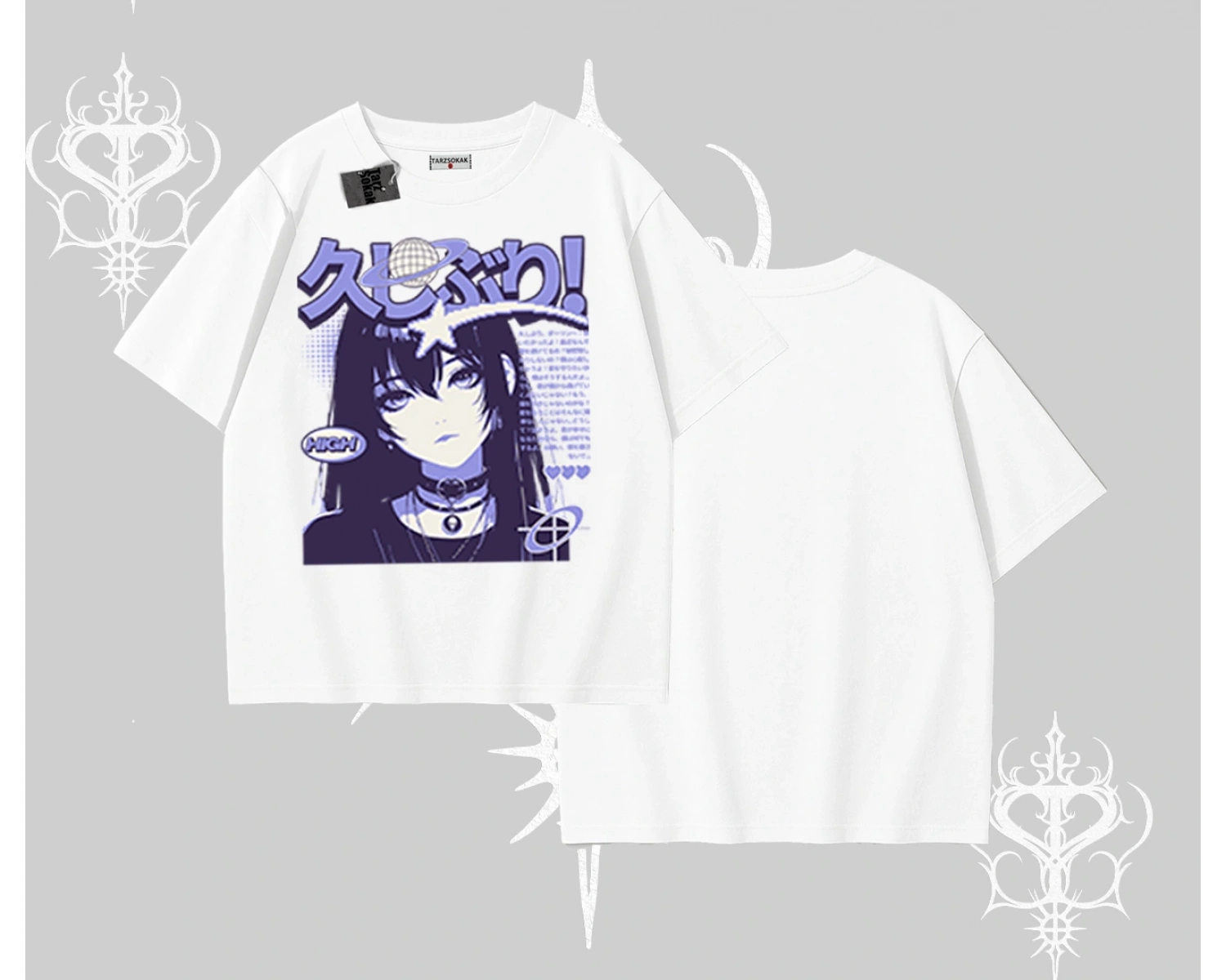 Oversize Tshirt Neo Tokyo Girl Y2K Street Anime Aesthetic