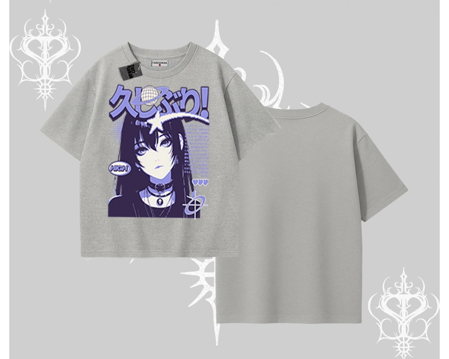 Oversize Tshirt Neo Tokyo Girl Y2K Street Anime Aesthetic