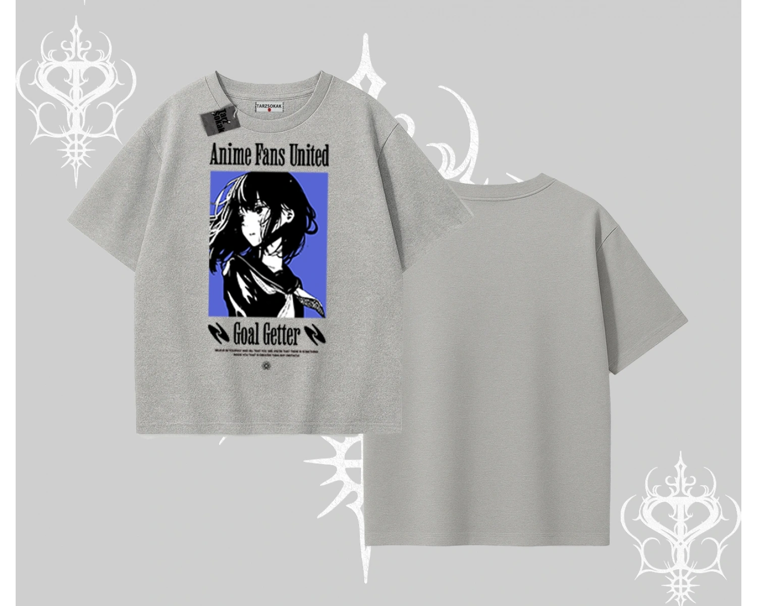 Oversize Tshirt Oversize Anime Kız Baskılı