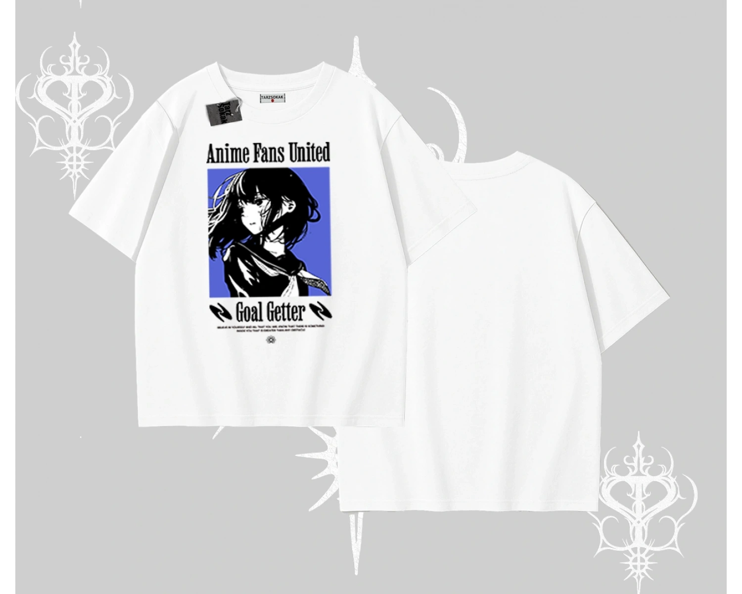 Oversize Tshirt Oversize Anime Kız Baskılı