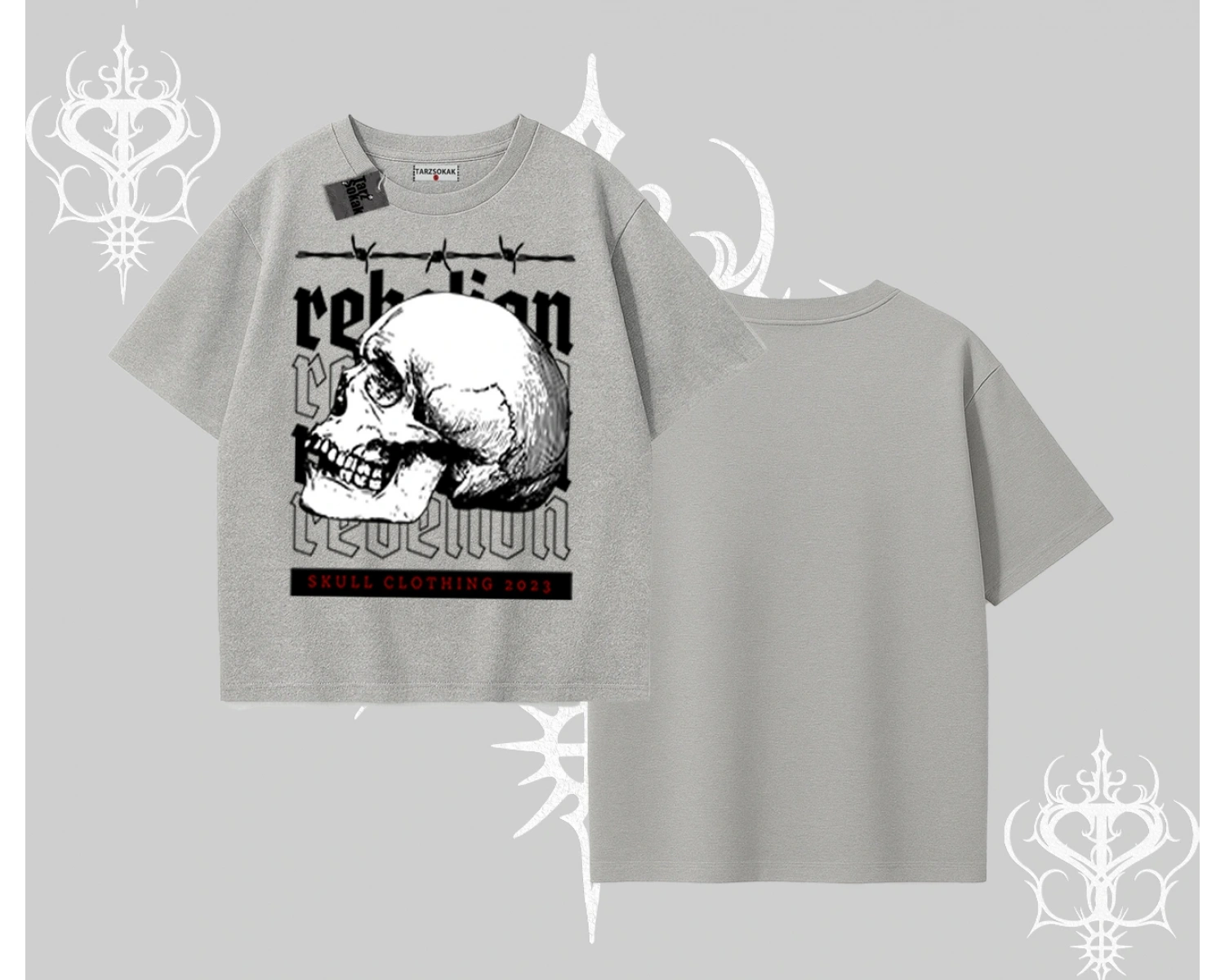 Oversize Tshirt Rebellion Skull Underground Street Legacy