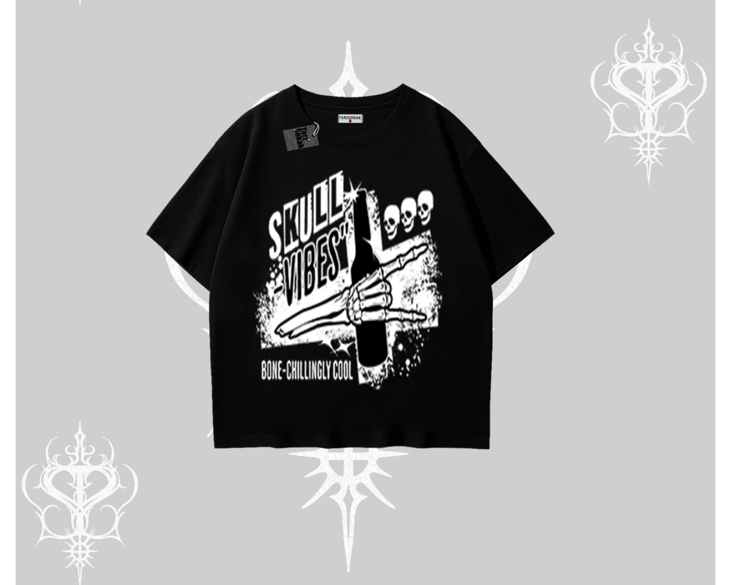 Oversize Tshirt Skull Impact Bone Chilling Street Icon