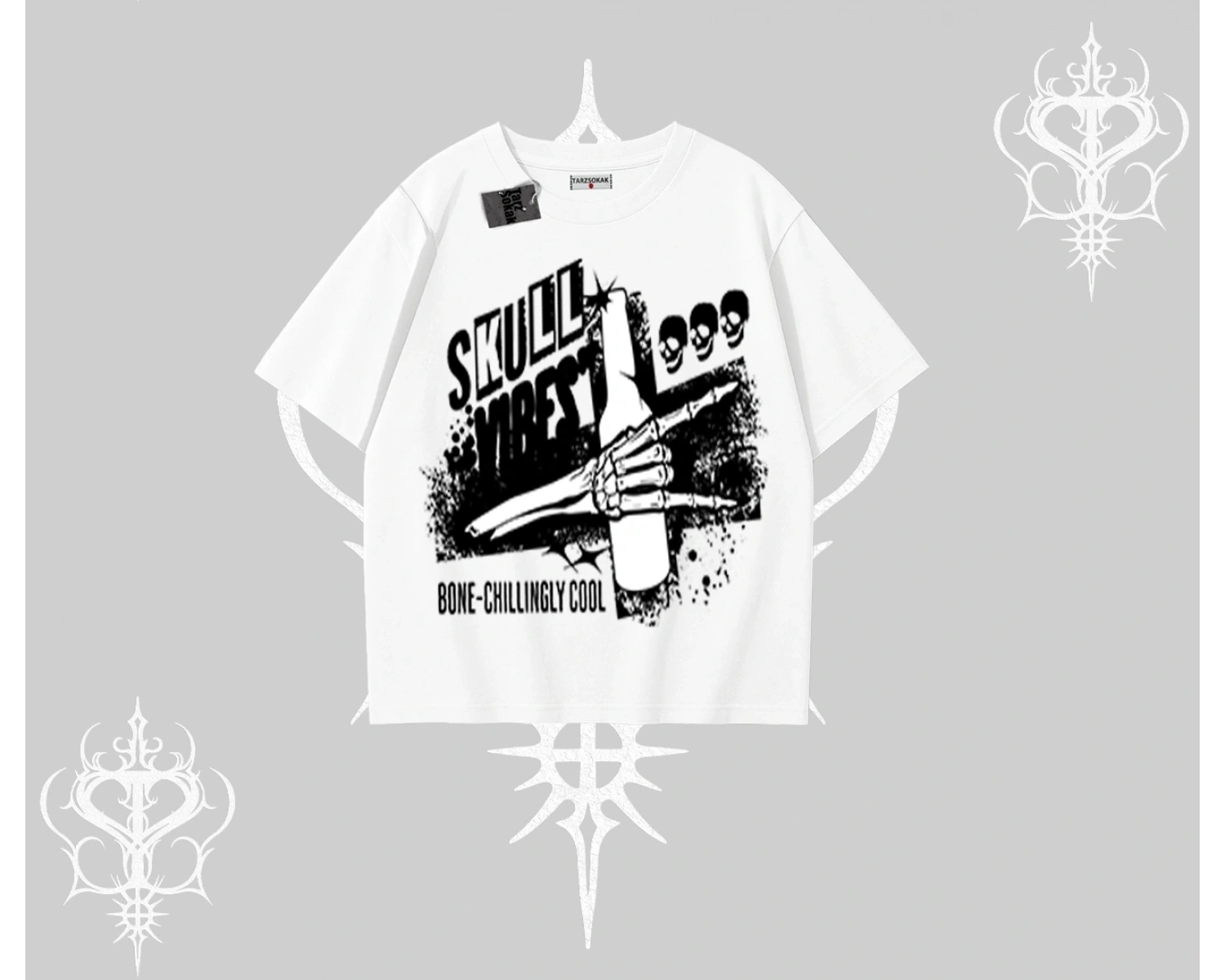 Oversize Tshirt Skull Impact Bone Chilling Street Icon