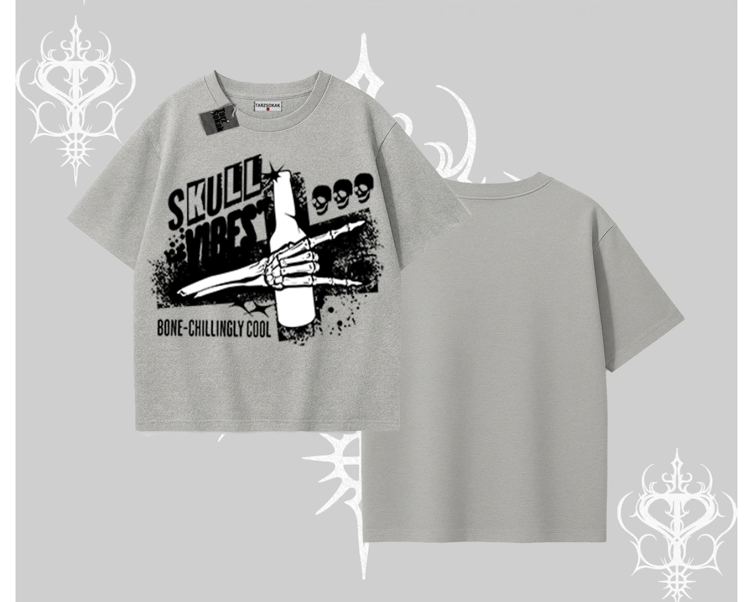 Oversize Tshirt Skull Impact Bone Chilling Street Icon