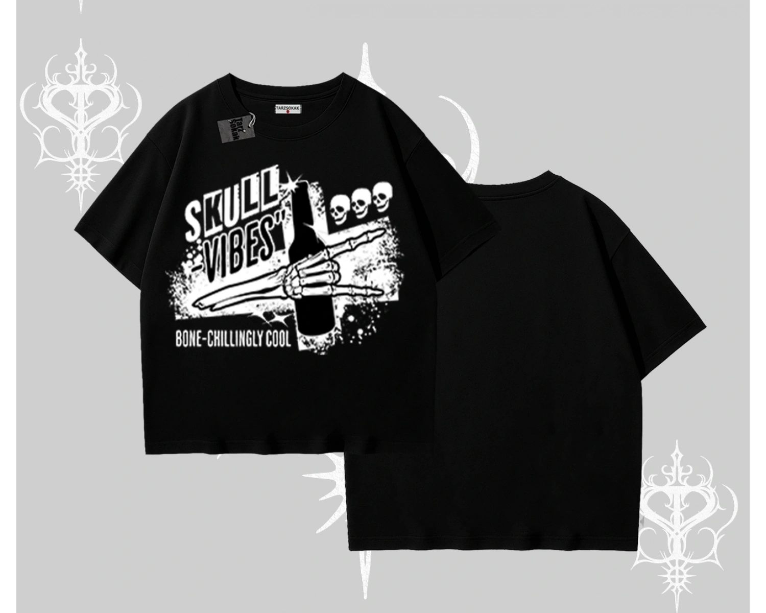 Oversize Tshirt Skull Impact Bone Chilling Street Icon