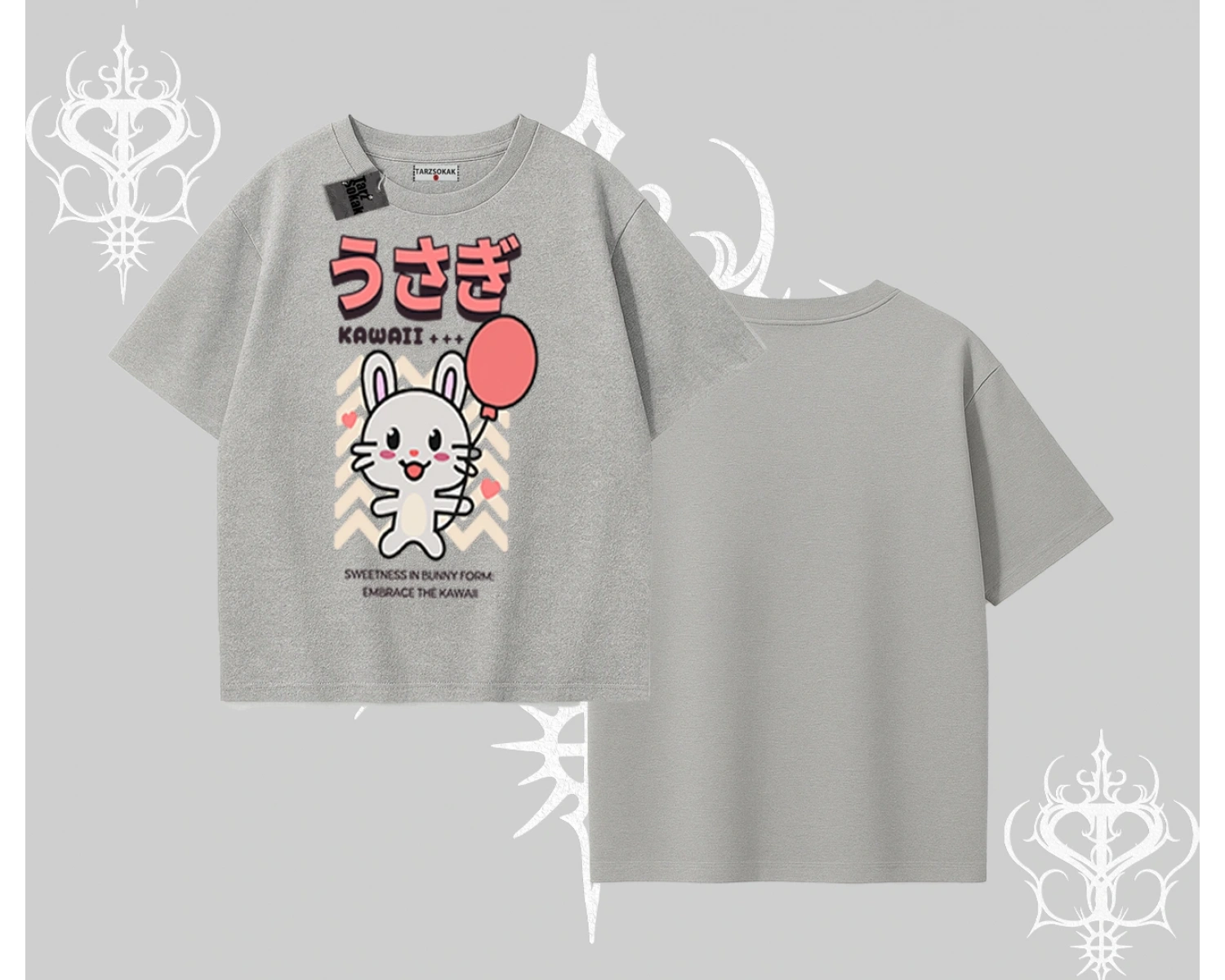 Oversize Tshirt Usagi Kawaii Cute Heart Energy