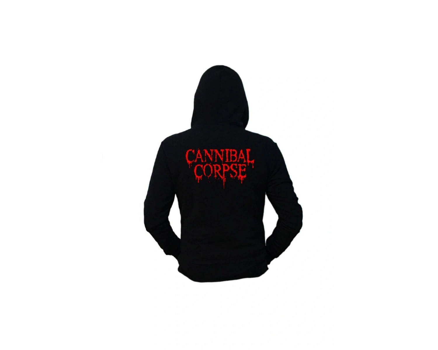 Oversize Unisex Siyah Cannibal Corpse Siyah Hoodie