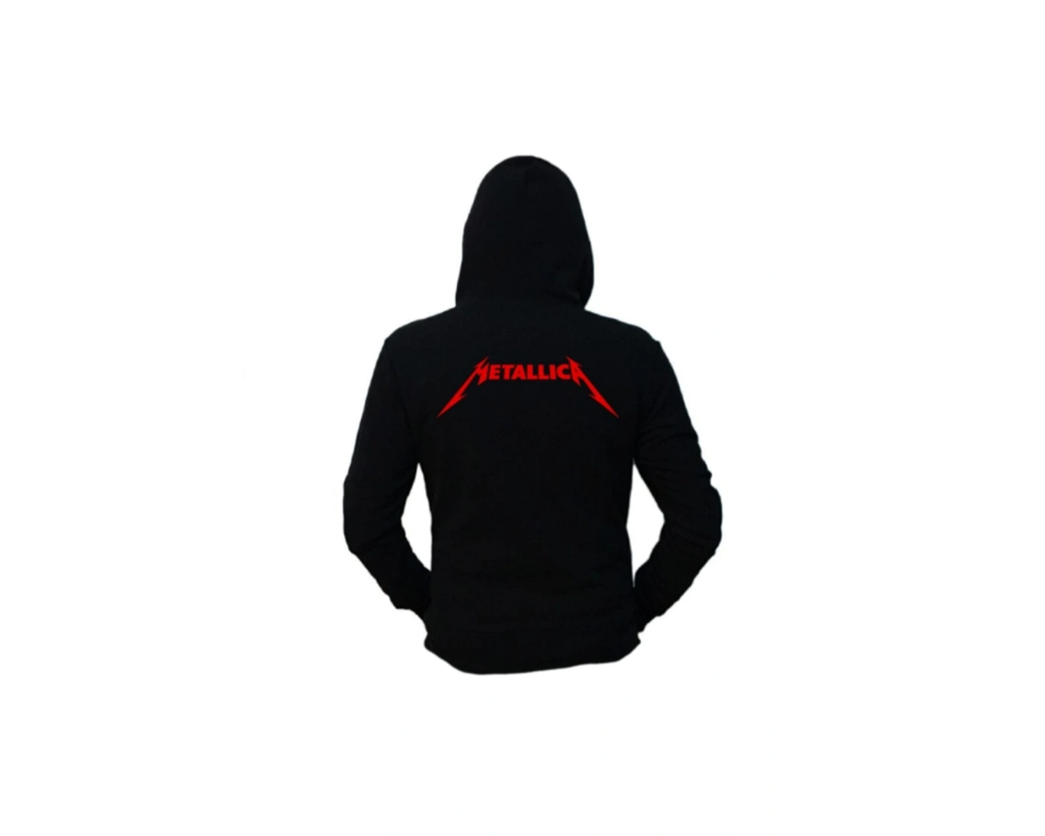 Oversize Unisex Siyah Metallica And Justice For All Hoodie