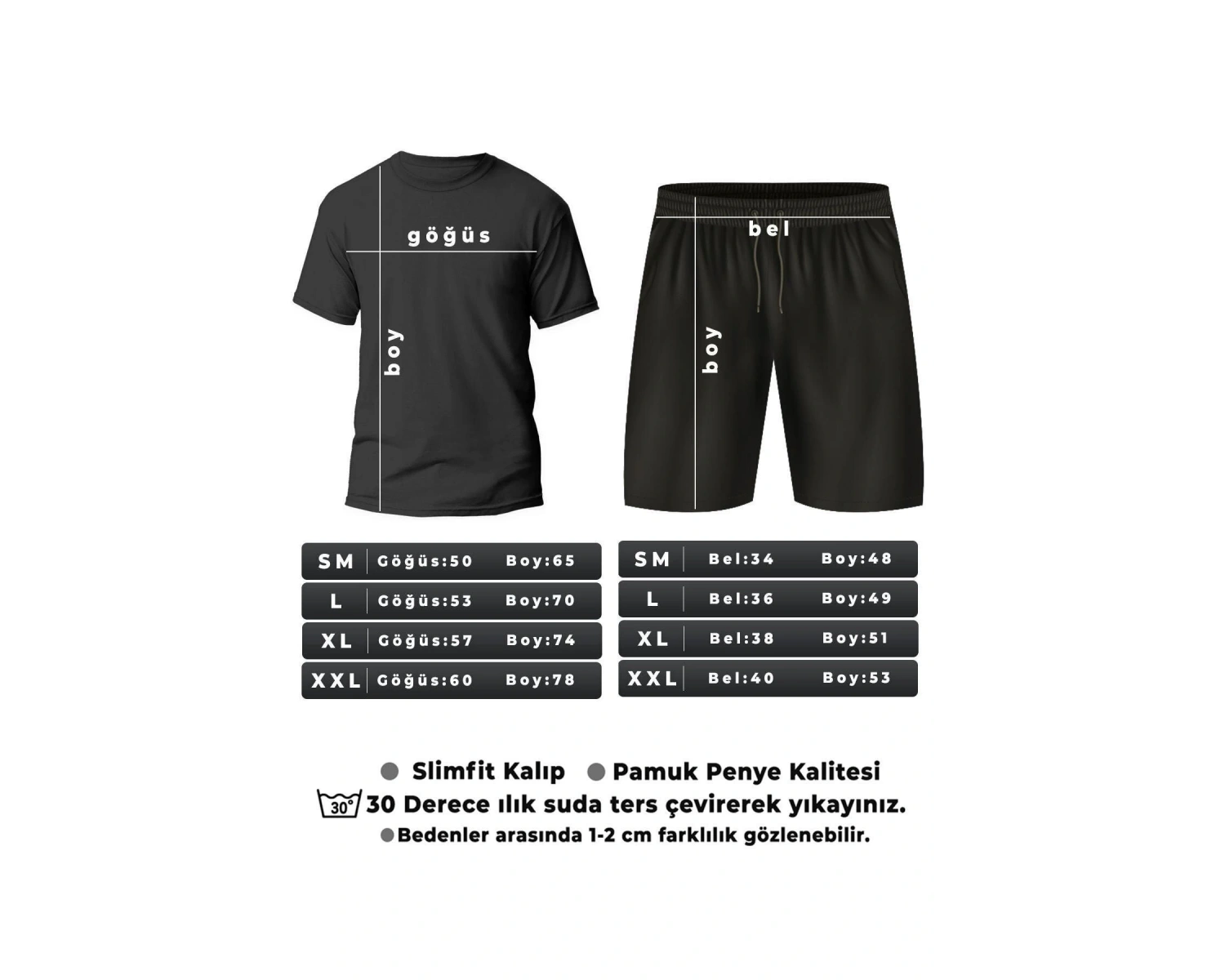 Palm Şort T-shirt Eşofman Takımı Palm