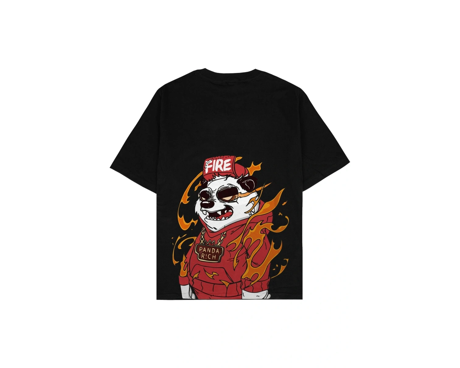Panda Fire Oversize Unisex T-shirt