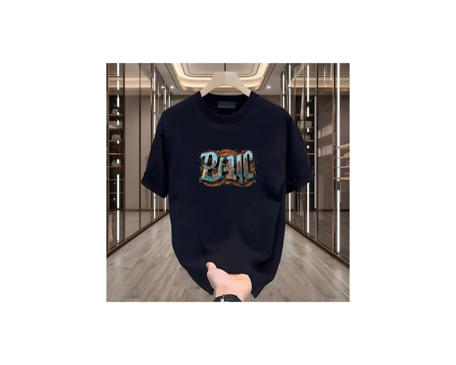 Panic Baskılı Beyaz Erkek