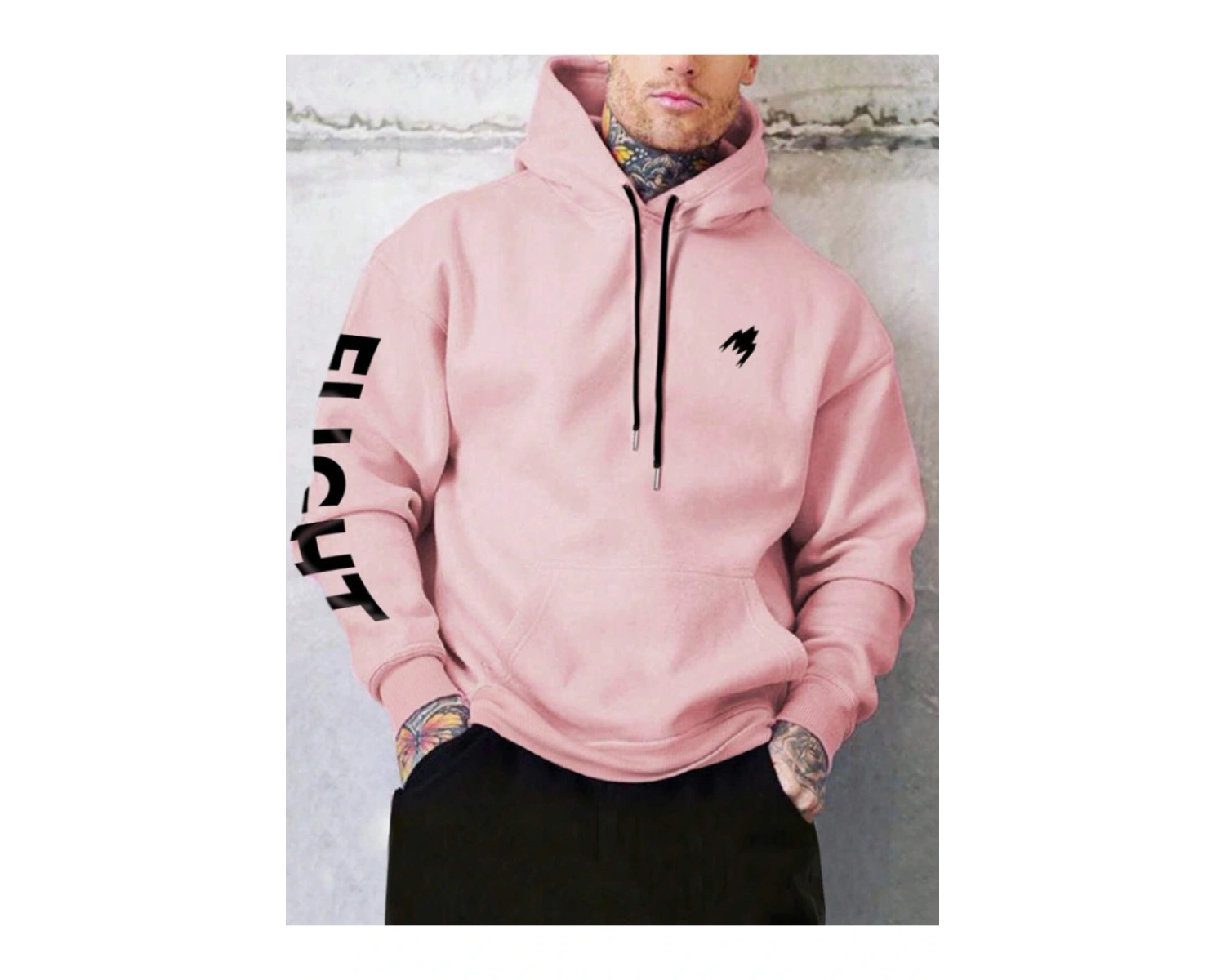 Pembe Flight Oversize Kapüşonlu Sweatshirt Pembe