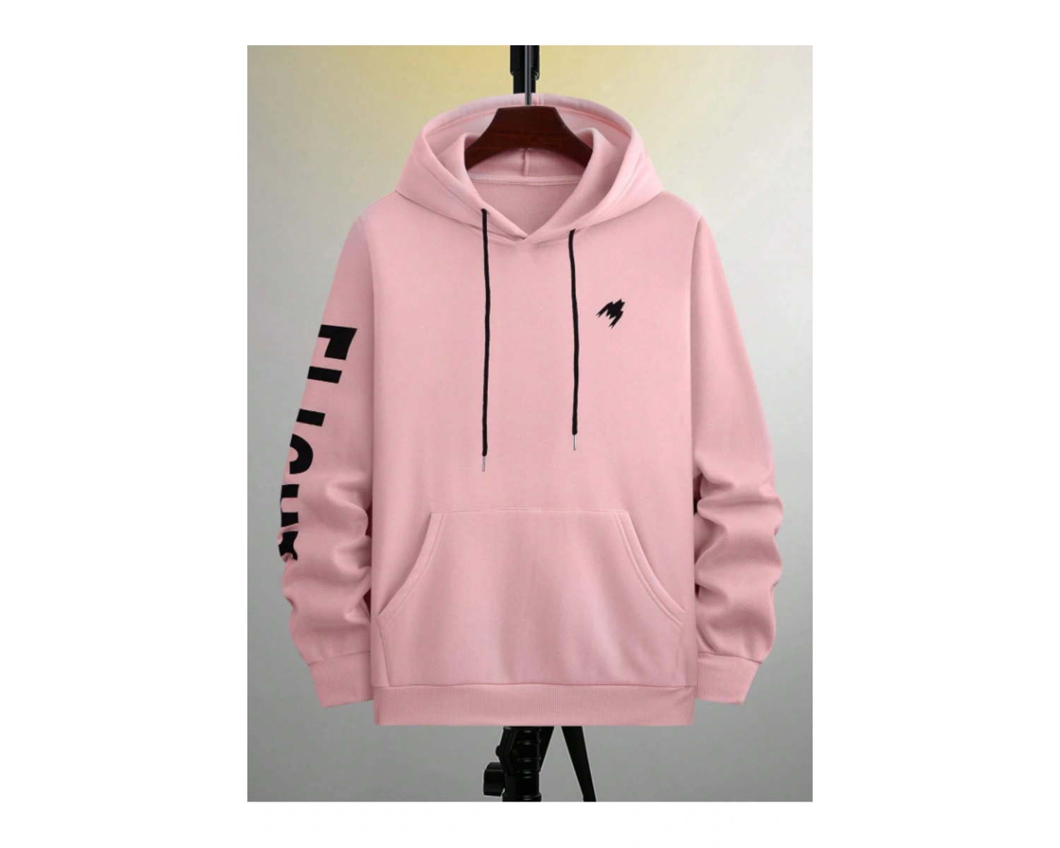 Pembe Flight Oversize Kapüşonlu Sweatshirt Pembe