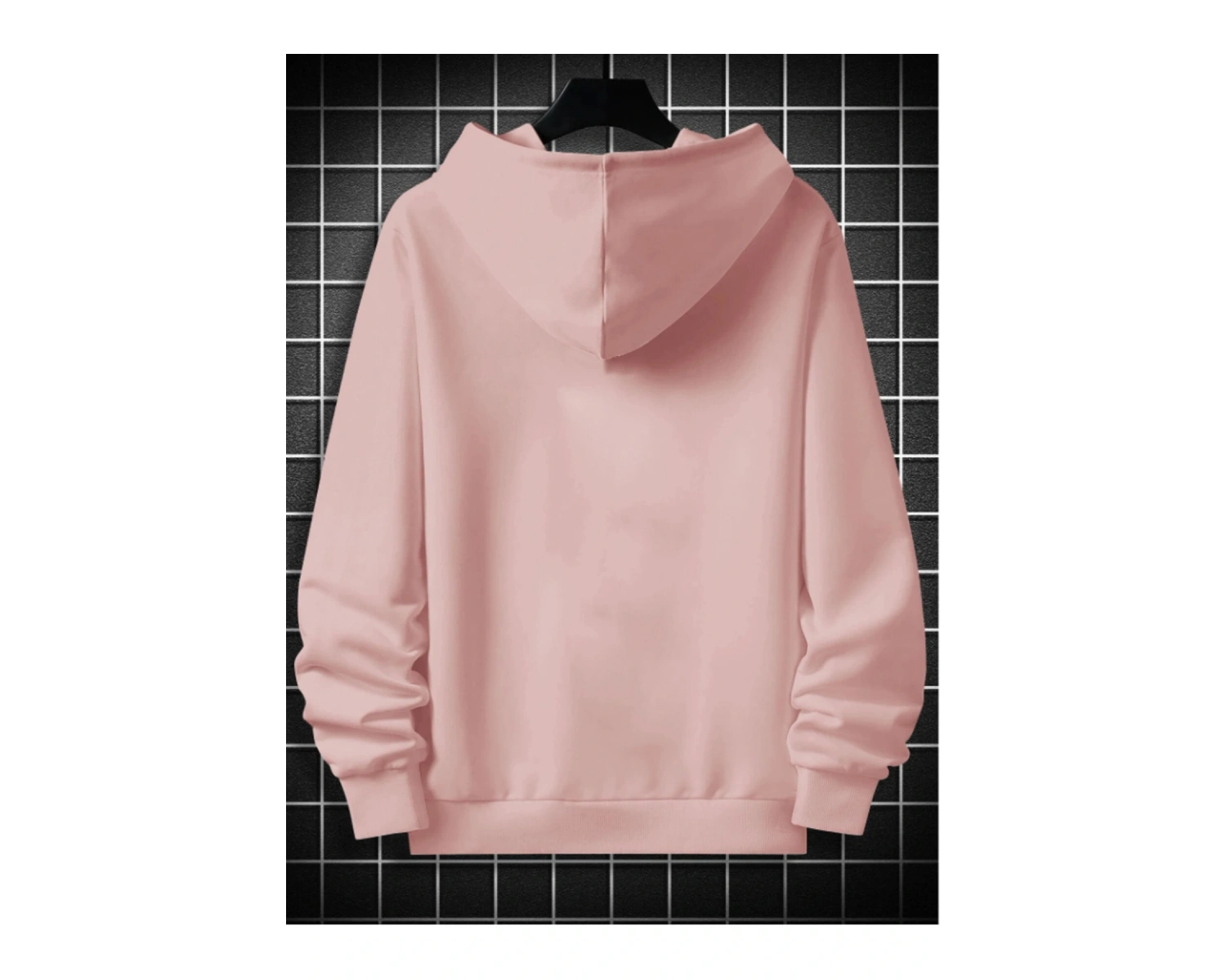 Pembe Nasa Oversize Kapüşonlu Sweatshirt Pembe