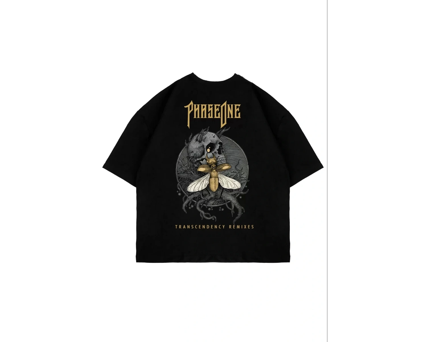 Phaseone Sırt Baskılı Beyaz Unisex Oversize