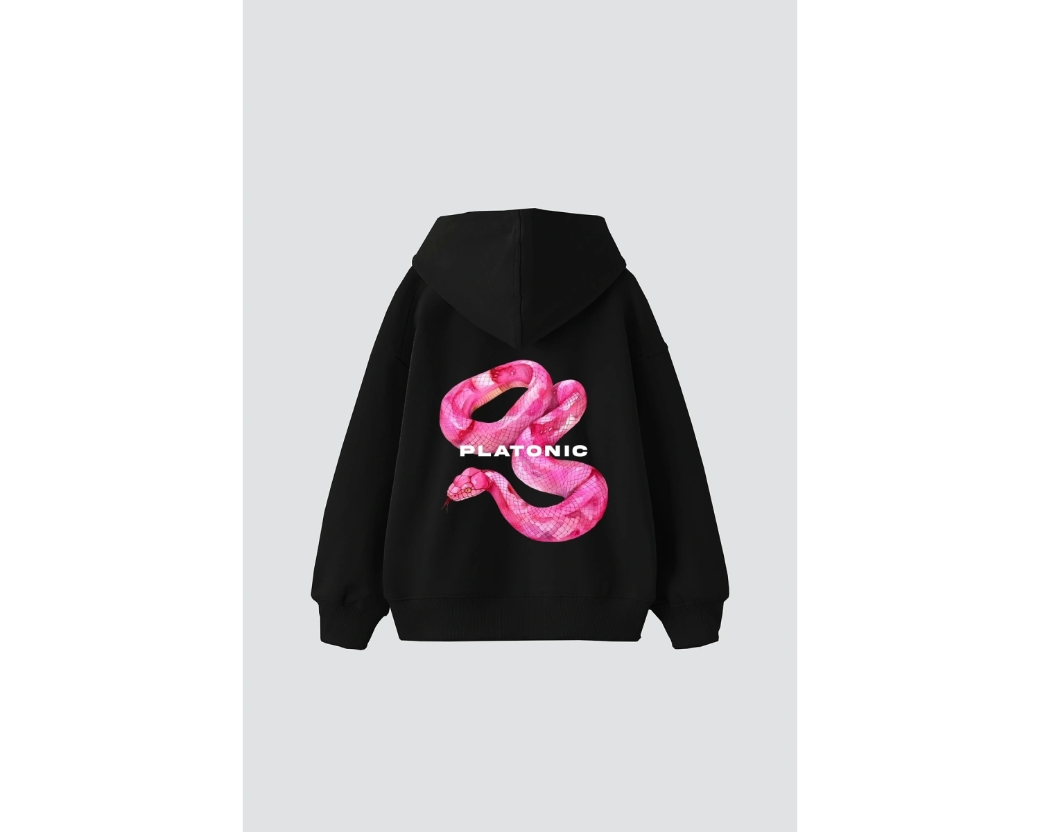 Platonic Baskılı Oversize Unisex Premium Beyaz