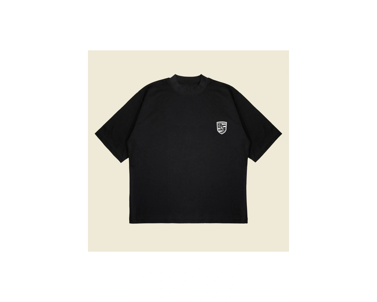 Porsche Cayman Baskılı Oversize Unisex Pamuklu Nefes Alan Kalın Kumaşlı