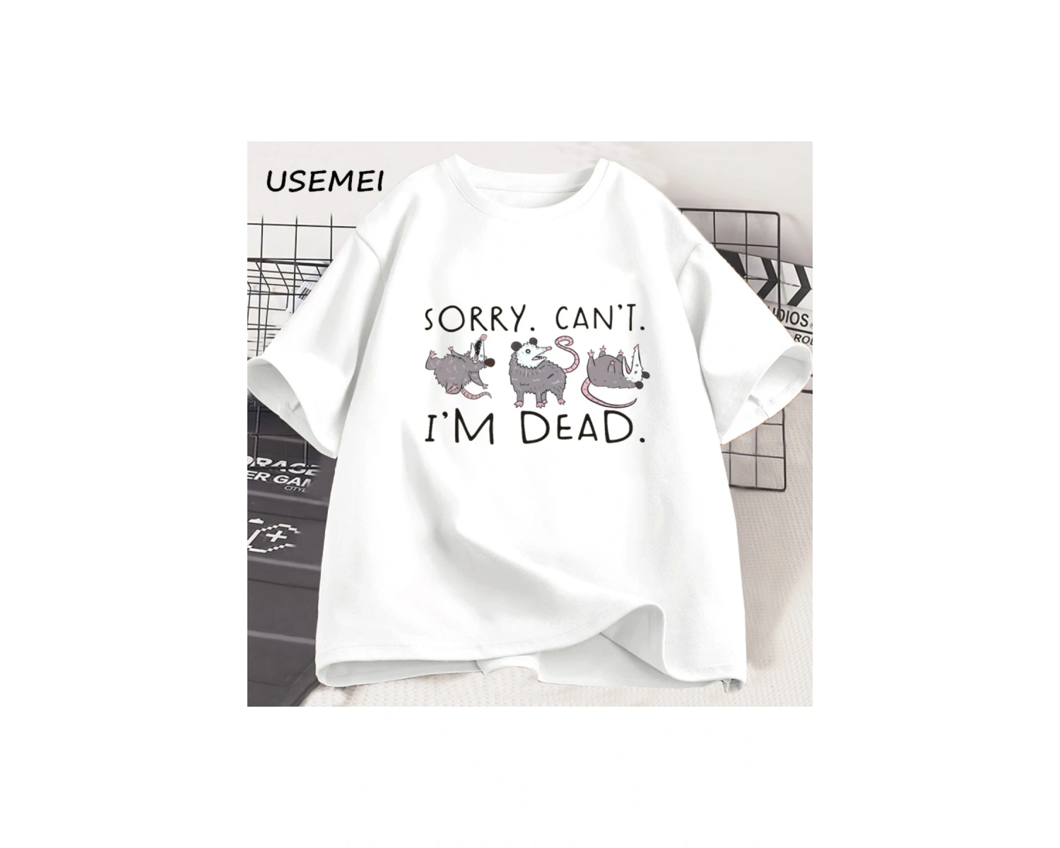 Possum T-shirt komik üzgünüm ben ölü Opossum değilim Lover Meme T Shirt erkekler kadınlar pam 2938