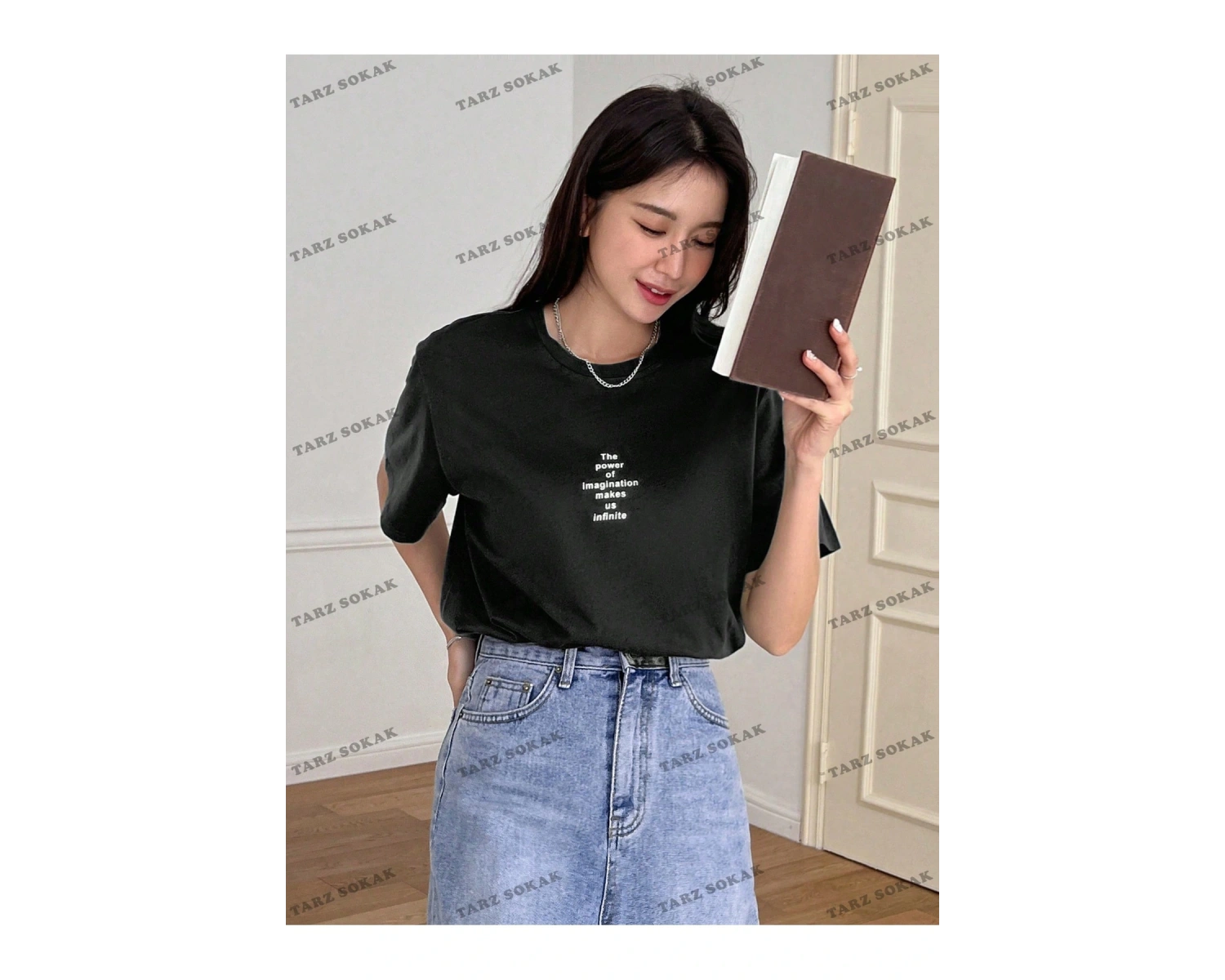 POWER Baskılı Oversize Kalıp Unisex T-shirt