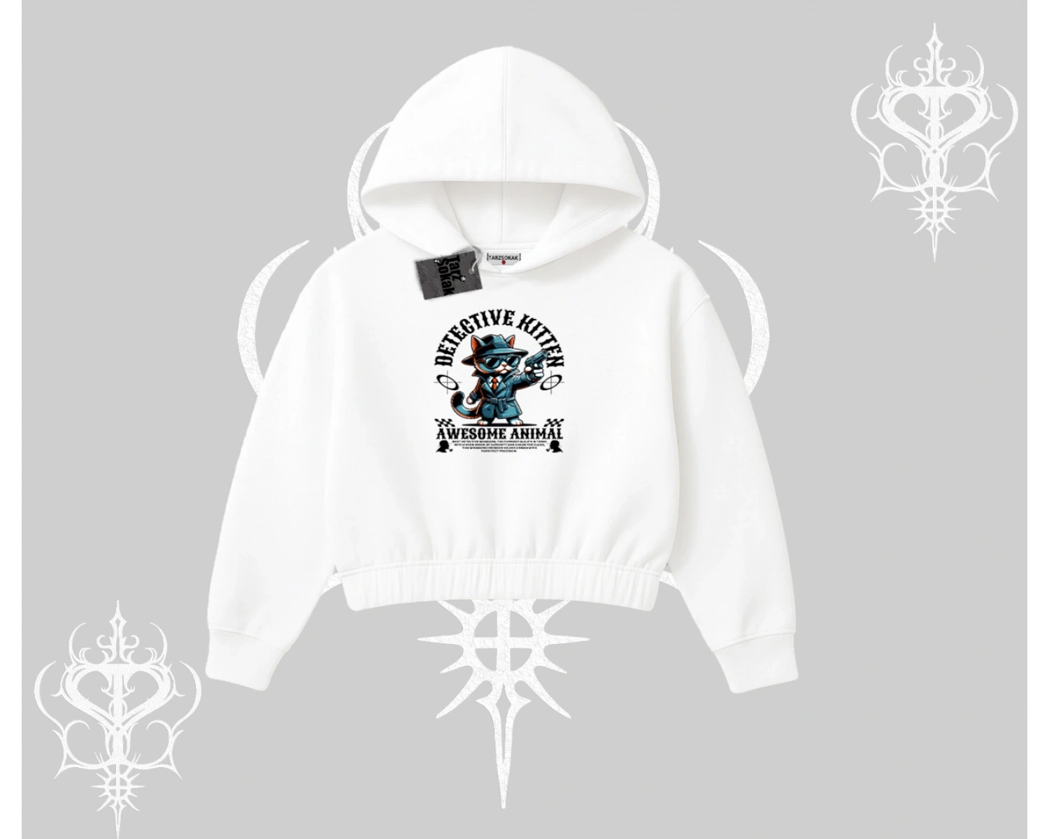 ProCATstinator Kedi Baskılı Biskilet Sweatshirt