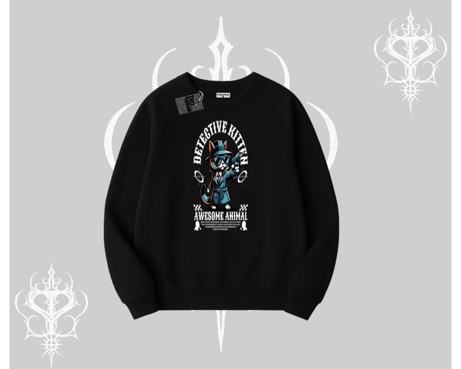 ProCATstinator Kedi Baskılı Kapşonlu Sweatshirt