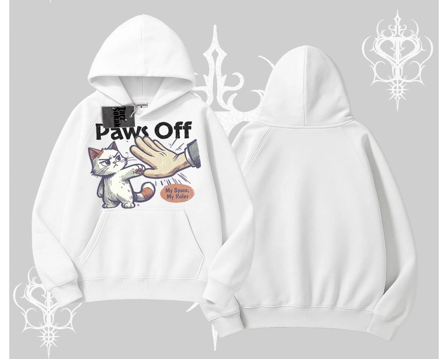 ProCATstinator Kedi Baskılı Kapşonlu Sweatshirt