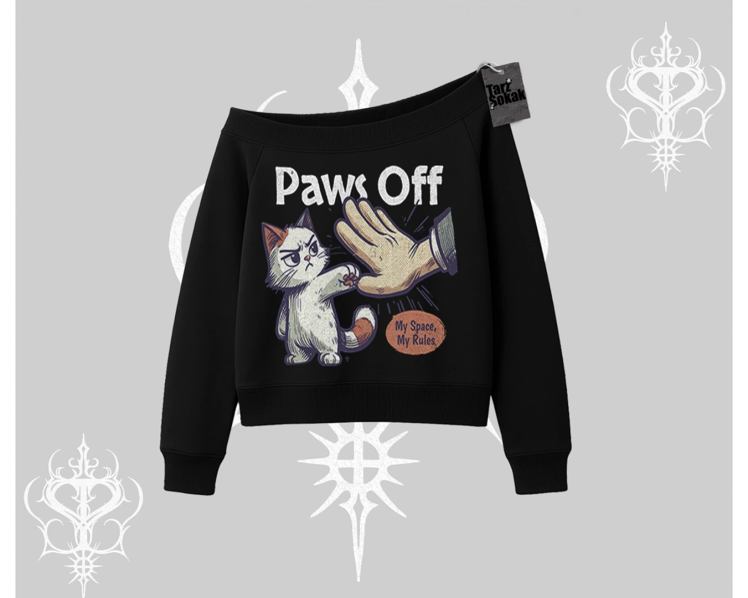 ProCATstinator Kedi Baskılı Oversize Tshirt