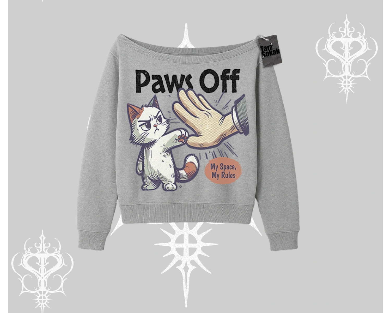 ProCATstinator Kedi Baskılı Oversize Tshirt