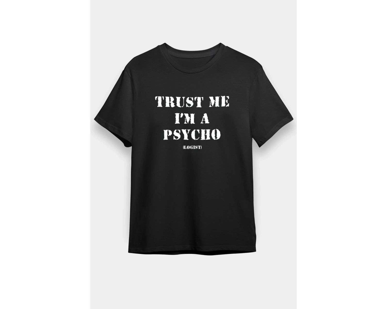 Psikolog Siyah Unisex Tişört T-Shirt