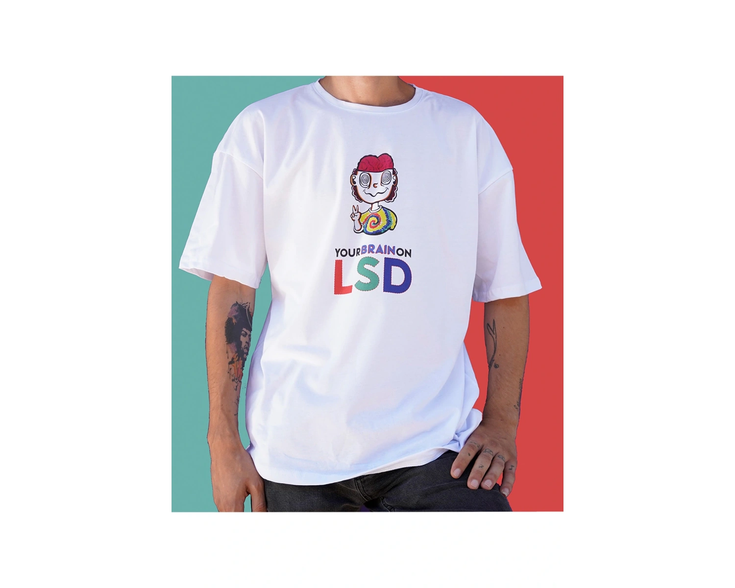 Psychedelic Lsd Oversize Tişört