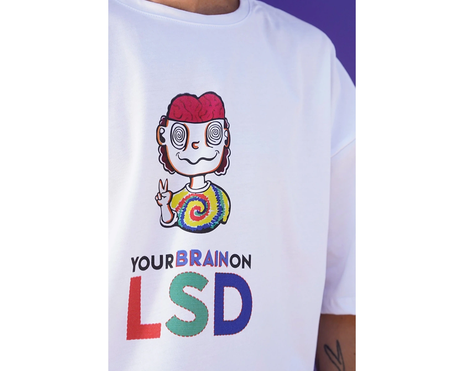 Psychedelic Lsd Oversize Tişört