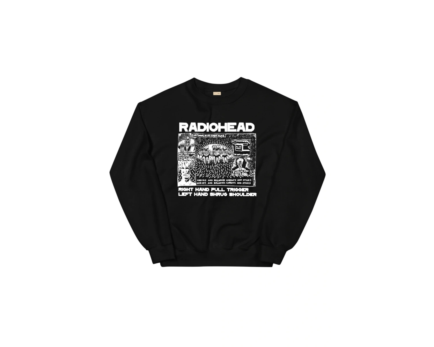 Radiohead Sweatshirt Beyaz