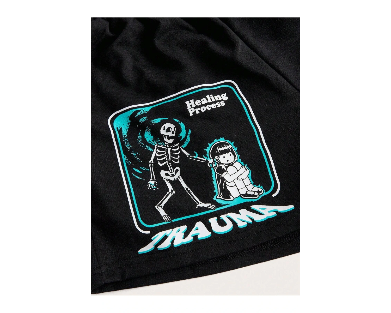 Rainydazed Cartoon Graphic Şort