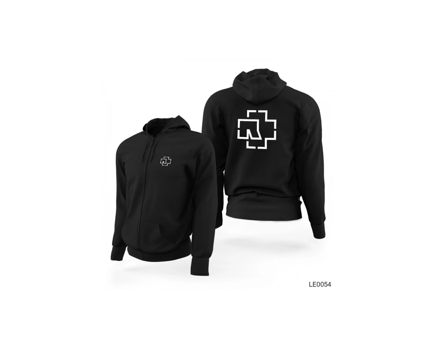 Rammstein Fermuarlı Kapşonlu Sweatshirt 12946