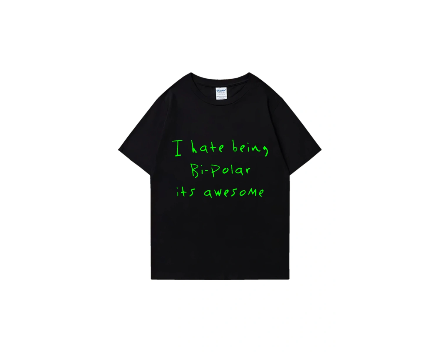 Rap Kanye West Bi-Polar olmaktan nefret ediyorum bu harika baskı T shirt erkek kadın Hip Hop