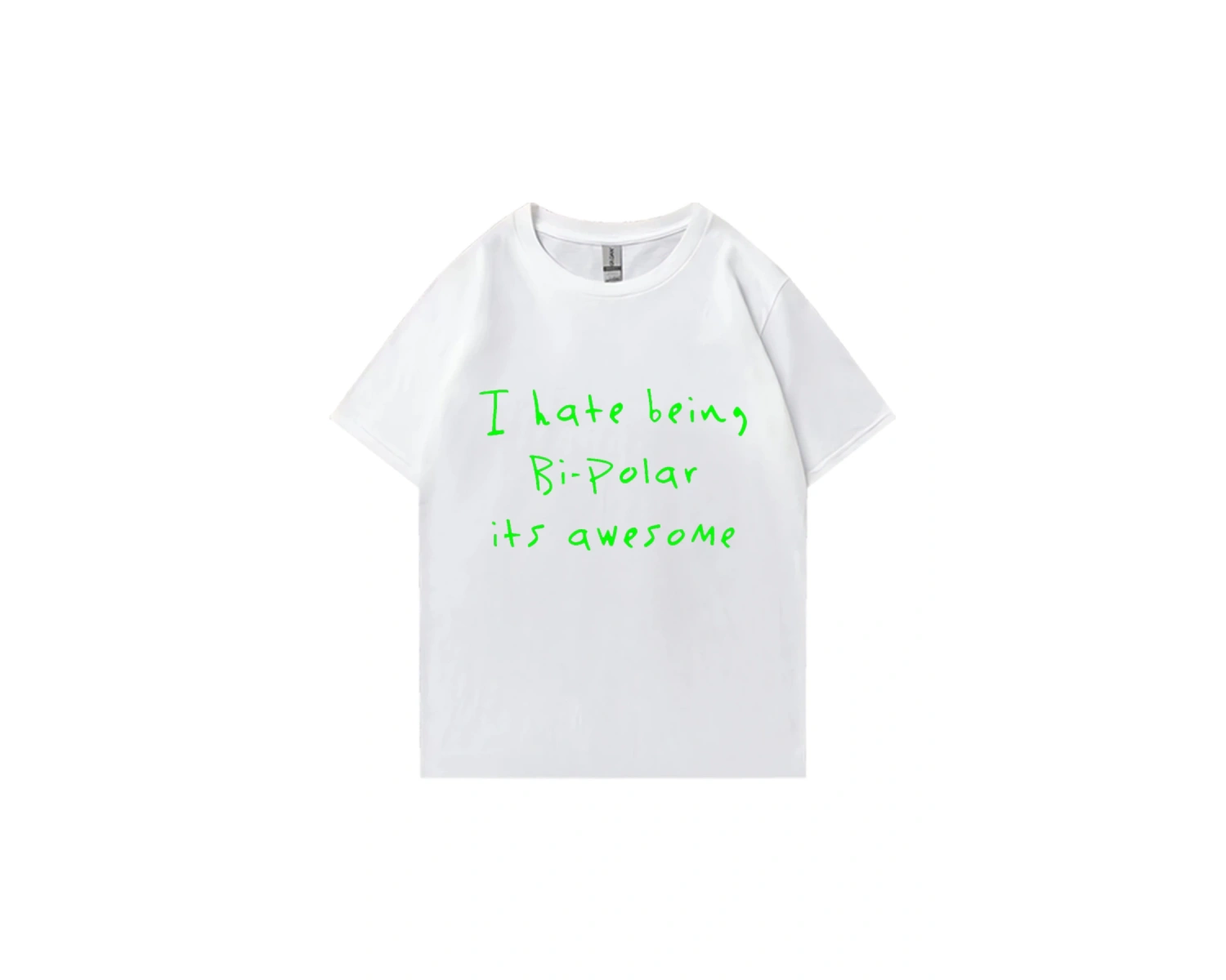 Rap Kanye West Bi-Polar olmaktan nefret ediyorum bu harika baskı T shirt erkek kadın Hip Hop