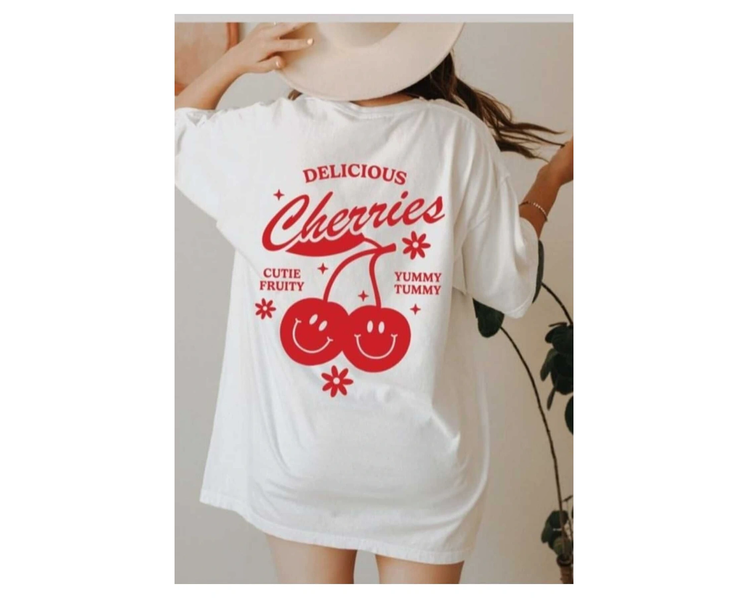 Red Cherry Bomb Oversize Unisex