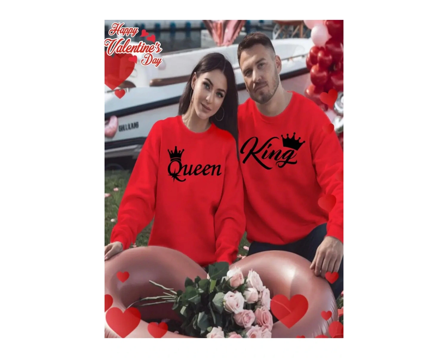 Renkli Kapşonlu Sweatshirt Çift Sevgili Kombinleri Couple Clothing