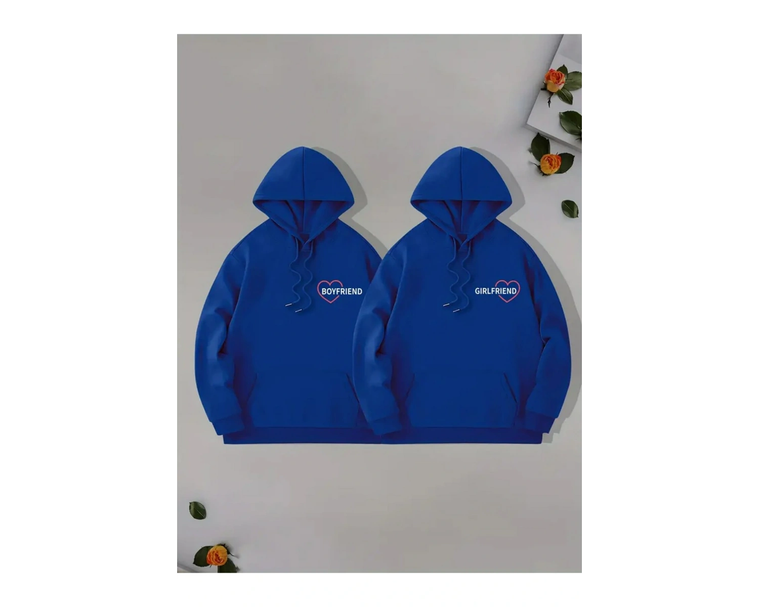 Renkli Kapşonlu Sweatshirt Çift Sevgili Kombinleri Couple Clothing