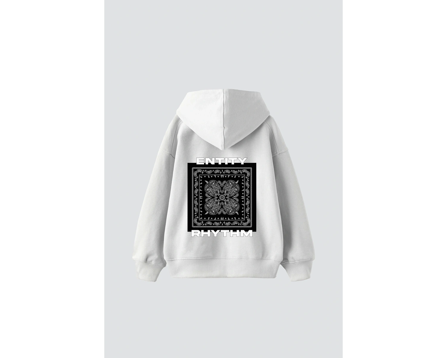 Rhythm Bandana Baskılı Oversize Unisex Beyaz