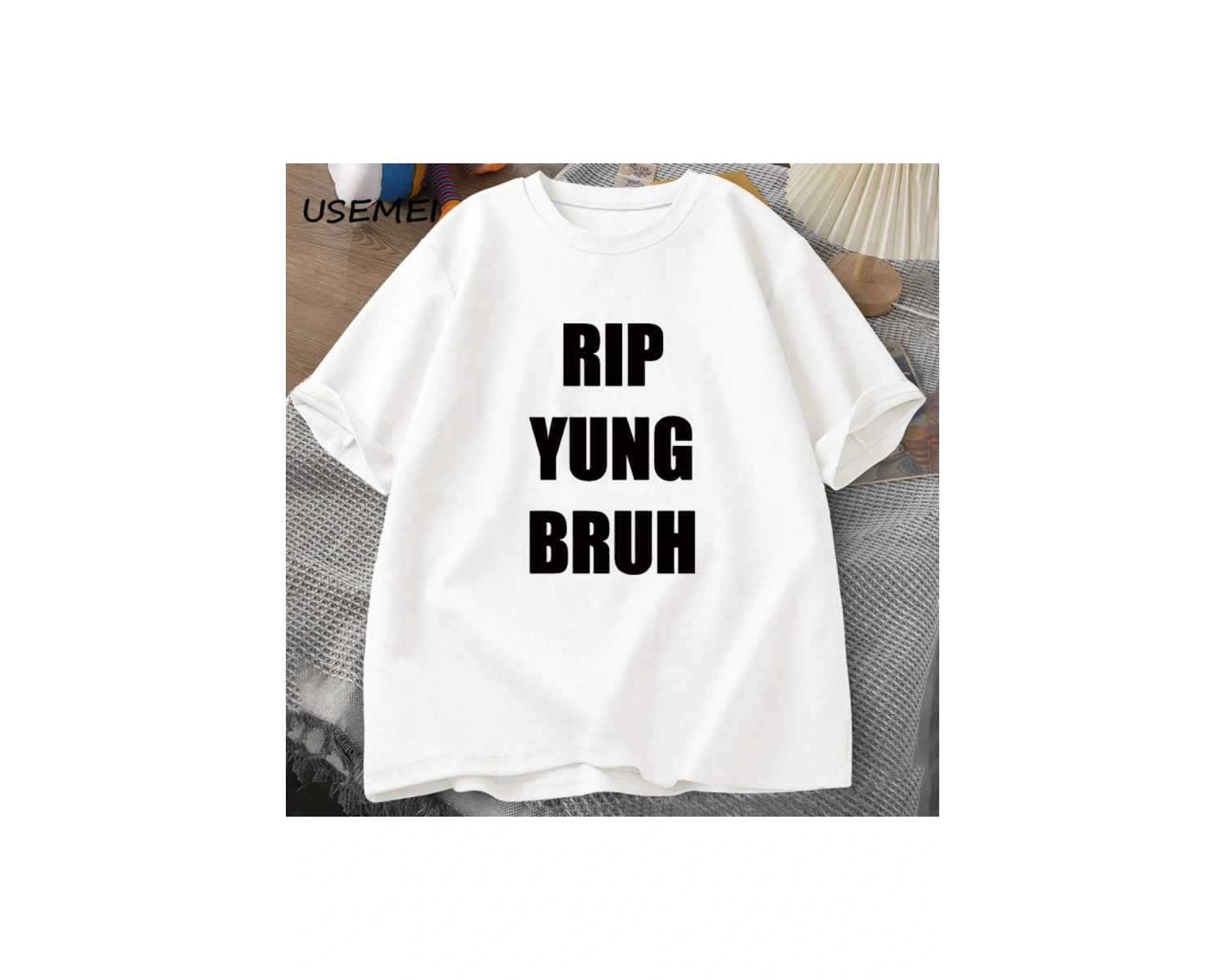 RIP YUNG BRUH T Shirt Lil Tracy Meme Peep T-shirt komik yaz pamuk TShirt Tees boy T-shirt Yun 2953