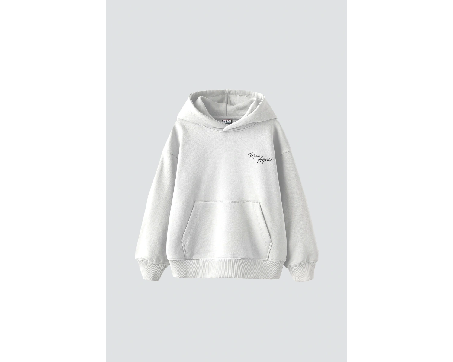 Rise Again Baskılı Oversize Unisex Premium Beyaz